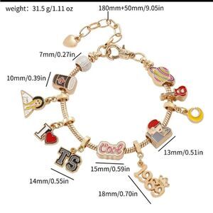 TS Themed Charm Bracelet